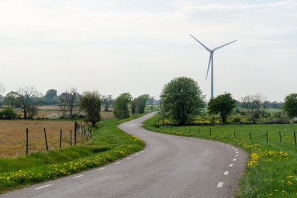 wind power in landscape